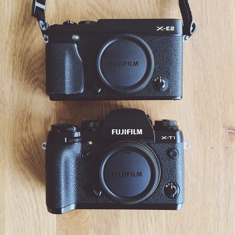 Fujifilm X-T1 and X-E2